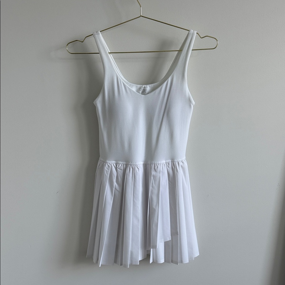 OFFLINE White Pleated Skirt Active Dress